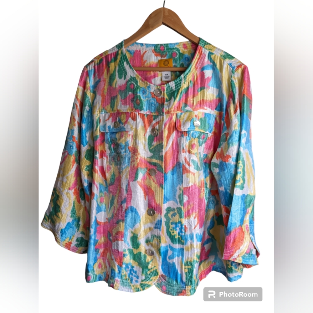 Ruby Rd. Women's Floral Blazer Jacket